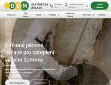 Tablet Screenshot of nastrikovaizolace.cz